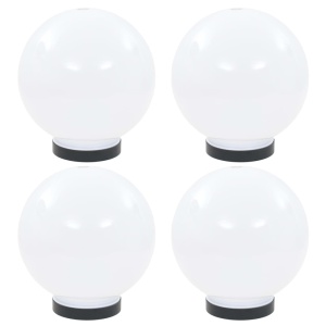 Lămpi glob cu LED, 4 buc., 20 cm, PMMA, sferic