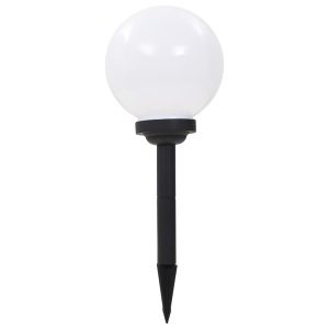 Lămpi solare de exterior cu LED, 3 buc, 20 cm, RGB, sferic - Img 2