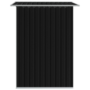 Magazie depozitare grădină antracit 204x132x186 cm oțel - Img 5