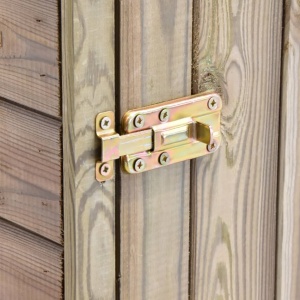 Magazie unelte de grădină cu ușă 77x37x178 cm lemn pin tratat - Img 2