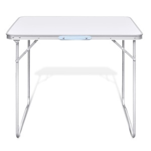Masă camping din metal pliabilă 80 x 60 cm - Img 3