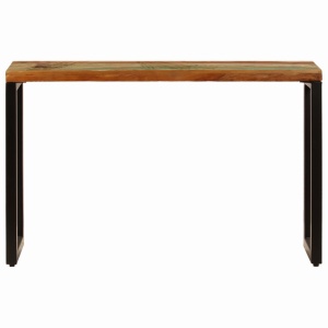 Masă consolă, 120 x 35 x 76 cm, lemn masiv reciclat și oțel - Img 3