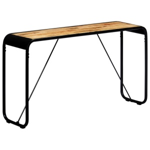 Masă consolă, 140 x 35 x 76 cm, lemn masiv de mango nefinisat