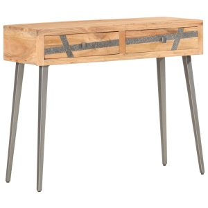 Masă consolă, 90 x 30 x 75 cm, lemn masiv de acacia - Img 1