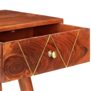 Masă consolă, 90 x 35 x 76 cm, lemn masiv de acacia - Img 6