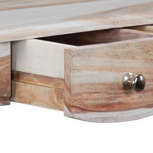 Masă consolă cu 3 sertare Lemn masiv palisandru 110x40x76 cm - Img 10