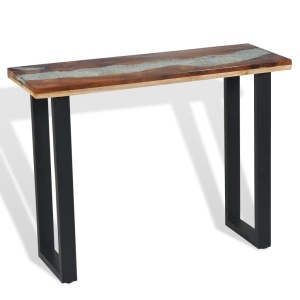 Masă consolă Lemn de tec 100 x 35 x 75 cm - Img 5