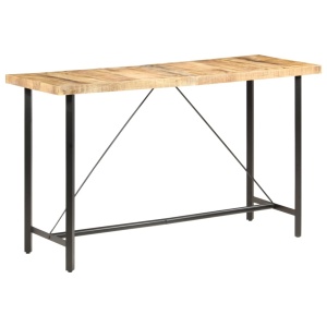 Masă de bar, 180x70x107 cm, lemn de mango nefinisat - Img 10