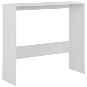 Masă de bar cu 2 blaturi, alb, 130x40x120 cm - Img 6