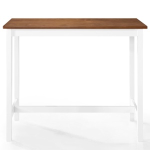 Masă de bar din lemn masiv, 108 x 60 x 91 cm - Img 2
