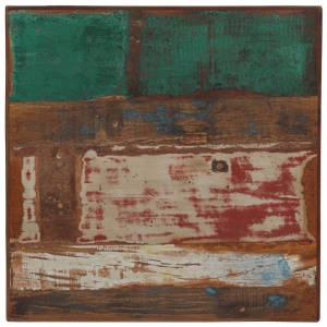 Masă de bar, lemn masiv reciclat, multicolor, 60 x 60 x 107 cm - Img 3