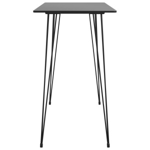 Masă de bar, negru, 120 x 60 x 105 cm - Img 3