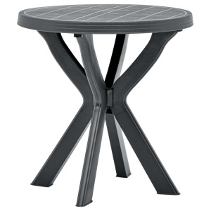 Masă de bistro, antracit, Ø70 cm, plastic - Img 3