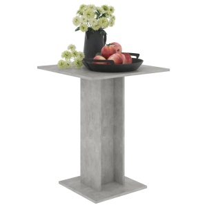 Masă de bistro, gri beton, 60 x 60 x 75 cm, PAL - Img 3
