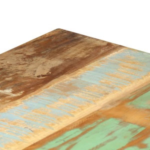 Masă de bucătărie, 120 x 60 x 76 cm, lemn masiv reciclat - Img 6