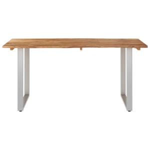 Masă de bucătărie, 160 x 80 x 76 cm, lemn masiv de acacia - Img 3
