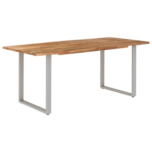 Masă de bucătărie, 180 x 90 x 76 cm, lemn masiv de acacia - Img 9