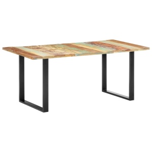 Masă de bucătărie, 180 x 90 x 76 cm, lemn masiv reciclat - Img 9