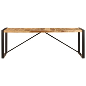 Masă de bucătărie, 220 x 100 x 75 cm, lemn masiv de mango - Img 3