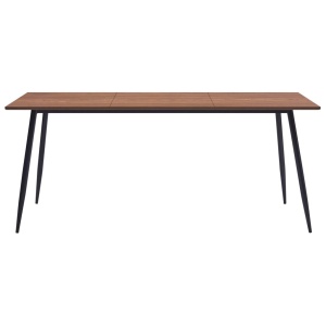 Masă de bucătărie, maro, 180 x 90 x 75 cm, MDF - Img 2