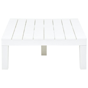 Masă de grădină, alb, 78 x 78 x 31 cm, plastic - Img 3
