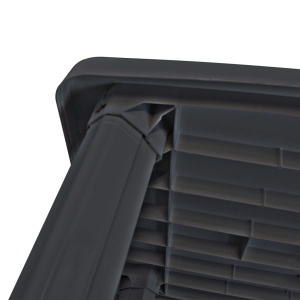 Masă de grădină, antracit, 101 x 68 x 72 cm, plastic - Img 3