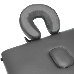 Masă de masaj cu 2 zone, cadru aluminiu, antracit, 186 x 68 cm - Img 5