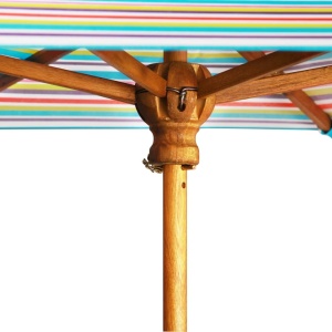 Masă picnic pentru copii cu umbrelă, 79x90x60 cm, lemn acacia - Img 6