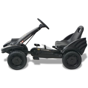 Mașinuță kart cu șezut reglabil neagră - Img 3