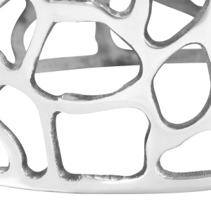 Măsuță de cafea, argintiu, 70 x 30 cm, aluminiu turnat - Img 6