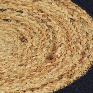 Naproane, 4 buc., natural și bleumarin, 38 cm, iută și bumbac - Img 2