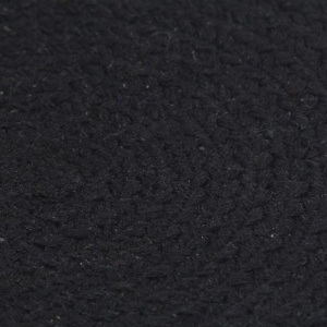 Naproane, 4 buc., negru, 38 cm, bumbac, rotund - Img 3