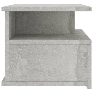 Noptieră suspendată, gri beton, 40 x 31 x 27 cm, PAL - Img 7