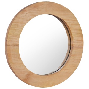 Oglindă de perete, 40 cm, tec, rotund - Img 2