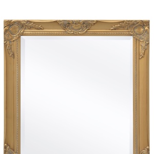 Oglindă de perete in stil baroc, 100 x 50 cm, auriu - Img 6