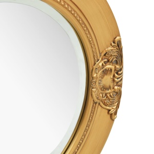 Oglindă de perete in stil baroc, auriu, 50 cm - Img 3