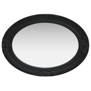 Oglindă de perete in stil baroc, negru, 50 x 70 cm - Img 3
