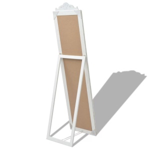 Oglindă in stil baroc independentă, alb, 160 x 40 cm - Img 7