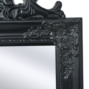 Oglindă verticală in stil baroc 160 x 40 cm negru - Img 3
