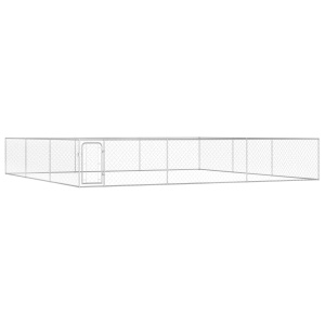Padoc de exterior pentru câini, 6 x 6 x 1 m, oțel galvanizat