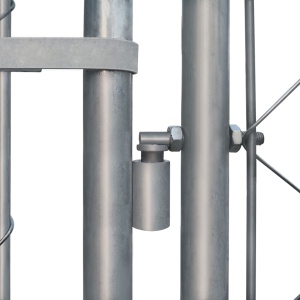 Padoc pentru câini de exterior, 2 x 2 x 1 m, oțel galvanizat - Img 4