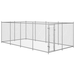 Padoc pentru câini de exterior, 8 x 4 x 2 m