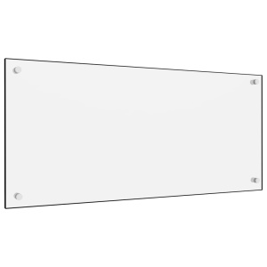 Panou antistrop bucătărie, alb, 90x40 cm, sticlă securizată - Img 2