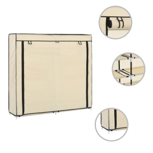 Pantofar cu husă, crem, 115x28x110 cm, material textil - Img 3