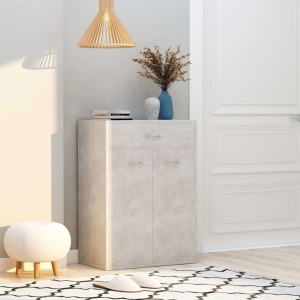 Pantofar, gri beton, 60 x 35 x 84 cm, PAL