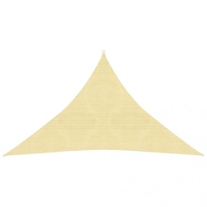 Pânză parasolar, bej, 3 x 3 x 4,2 m, HDPE, 160 g/m²