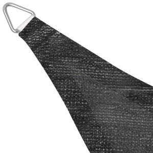 Pânză parasolar din HDPE triunghiulară 3,6x3,6x3,6 m, antracit - Img 3