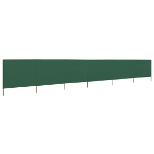 Paravan anti-vânt cu 6 panouri, verde, 800 x 120 cm, textil - Img 2