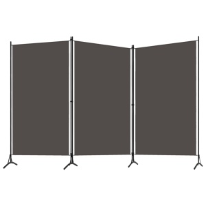 Paravan de cameră cu 3 panouri, antracit, 260 x 180 cm - Img 2