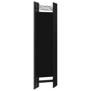 Paravan de cameră cu 6 panouri, negru, 240 x 180 cm - Img 4